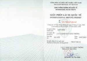Mẫu bằng lái xe quốc tế IDP