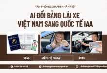 Ai đổi bằng lái xe Việt Nam sang quốc tế IAA