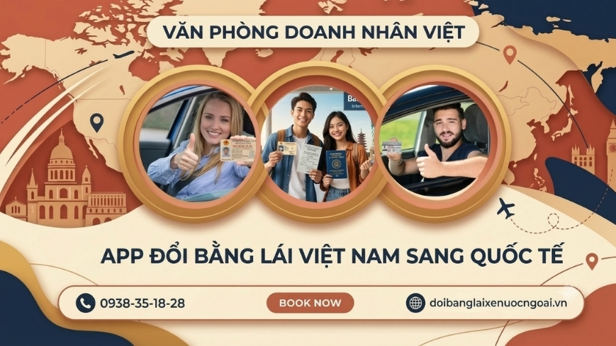 App đổi bằng lái xe Việt Nam sang quốc tế