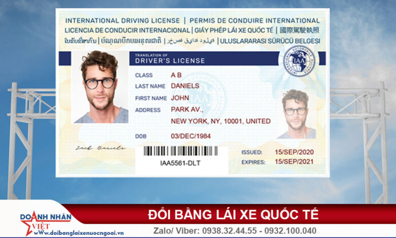 Bằng lái quốc tế có dùng được ở Việt Nam