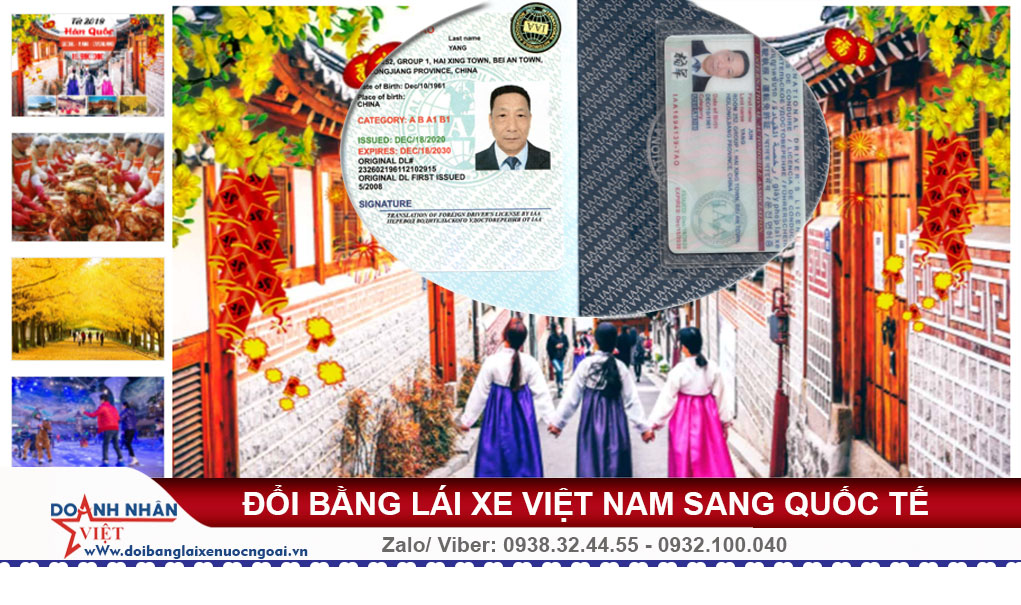 Bằng lái xe Việt Nam có dùng được ở Hàn Quốc