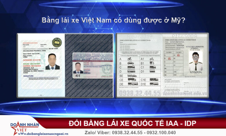 Bằng lái xe Việt Nam có dùng được ở Mỹ