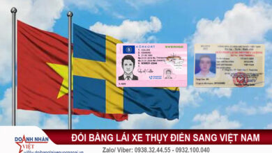 Đổi bằng lái xe Thụy Điển sang Việt Nam