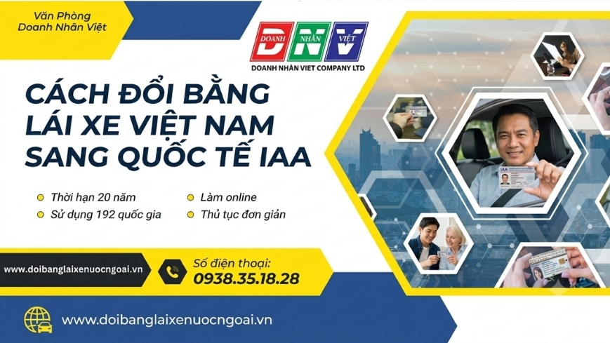 Cách đổi bằng lái xe Việt Nam sang quốc tế IAA