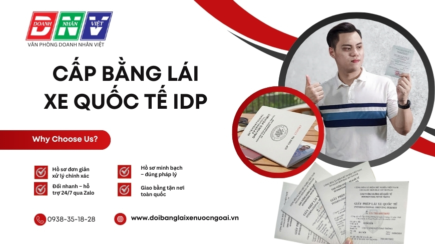 Cấp bằng lái xe quốc tế IDP