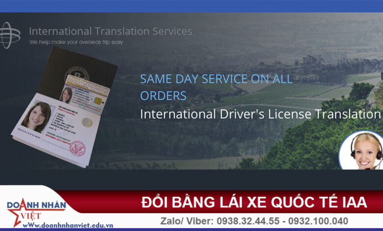 Cấp bằng lái xe quốc tế
