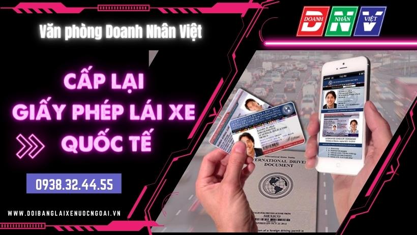 Cấp lại giấy phép lái xe quốc tế