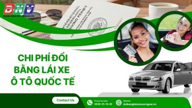 Chi phí đổi bằng lái xe ô tô quốc tế