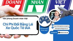 Chi phí đổi bằng lái quốc tế IAA