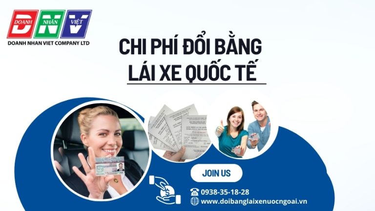 Chi phí đổi bằng lái xe quốc tế