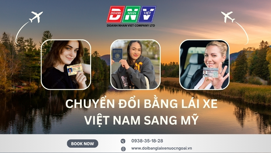 Chuyển đổi bằng lái xe Việt Nam sang Mỹ