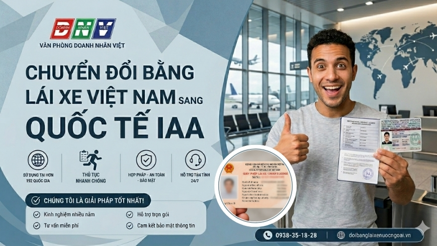 Chuyển đổi bằng lái xe Việt Nam sang quốc tế IAA