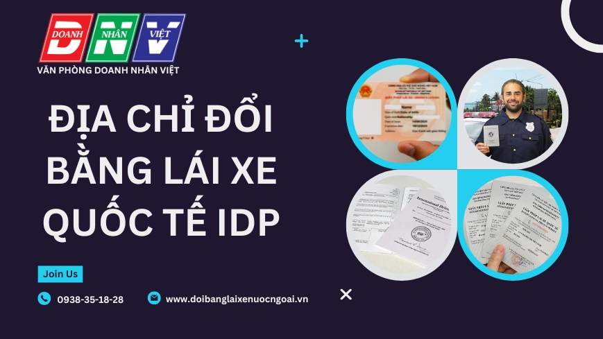 Địa chỉ đổi bằng lái xe quốc tế IDP