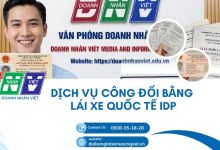 Dịch vụ công đổi bằng lái xe quốc tế