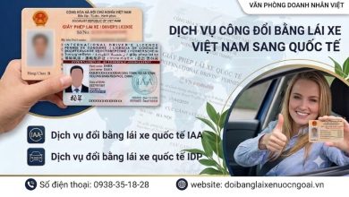 Dịch vụ công đổi bằng lái xe Việt Nam sang quốc tế