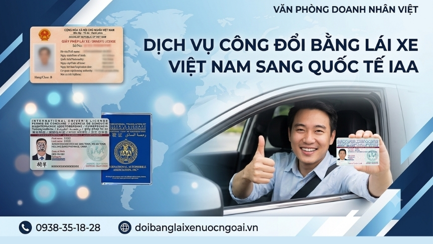 Dịch vụ công đổi bằng lái xe Việt Nam sang quốc tế IAA