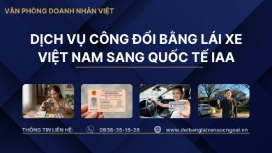 Dịch vụ công đổi bằng lái xe Việt Nam sang quốc tế IAA