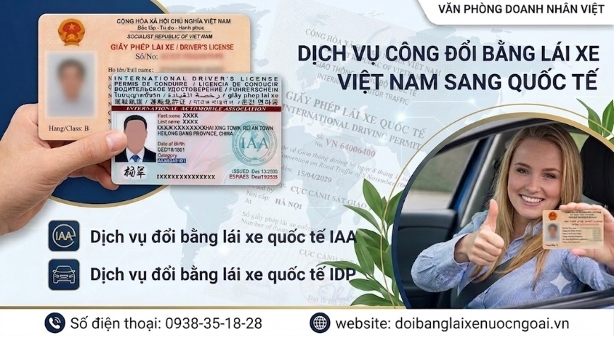 Dịch vụ công đổi bằng lái xe Việt Nam sang quốc tế