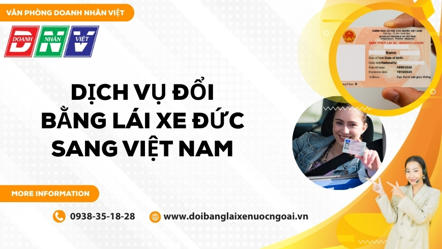 Dịch vụ đổi bằng lái xe Đức sang Việt Nam