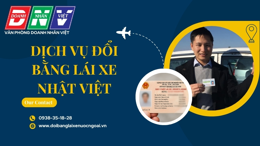 Dịch vụ đổi bằng lái xe Nhật Việt