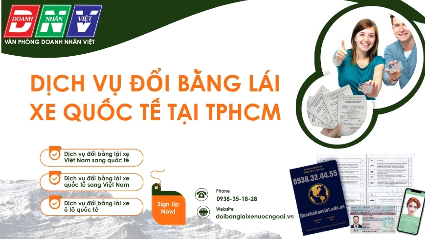 Dịch vụ đổi bằng lái xe quốc tế tại TPHCM