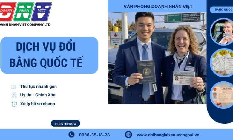 Dịch vụ đổi bằng quốc tế