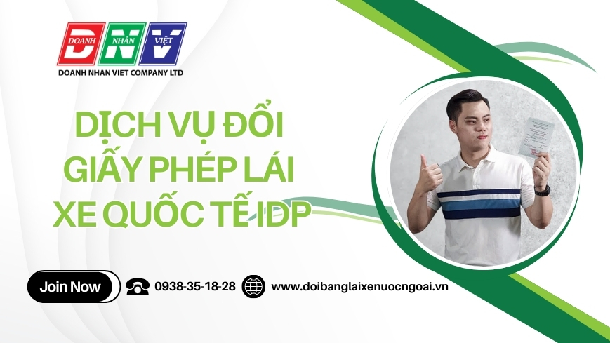 Dịch vụ đổi giấy phép lái xe quốc tế IDP