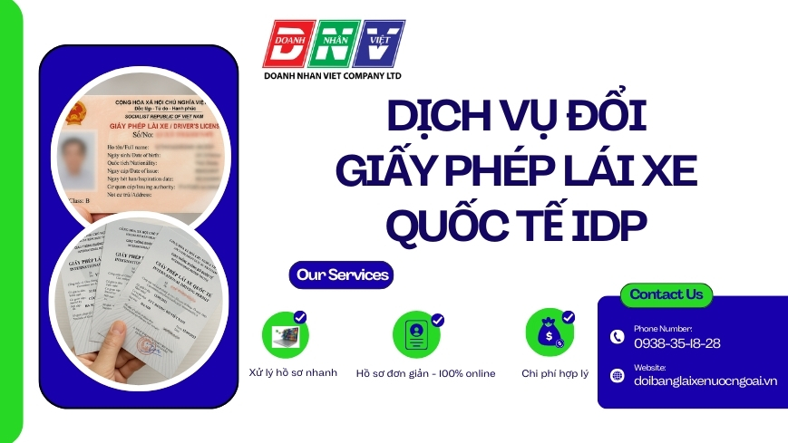 Dịch vụ đổi giấy phép lái xe quốc tế IDP