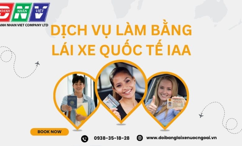 Dịch vụ làm bằng lái xe quốc tế IAA