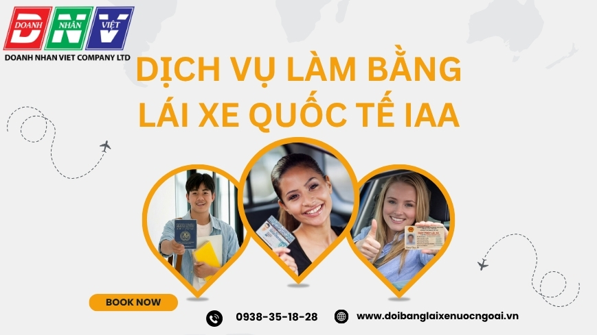 Dịch vụ làm bằng lái xe quốc tế IAA