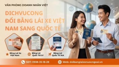Dichvucong đổi bằng lái xe Việt Nam sang quốc tế