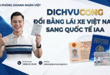 Dichvucong đổi bằng lái xe Việt Nam sang quốc tế IAA