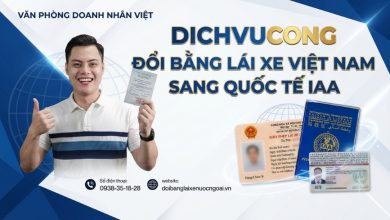 Dichvucong đổi bằng lái xe Việt Nam sang quốc tế IAA