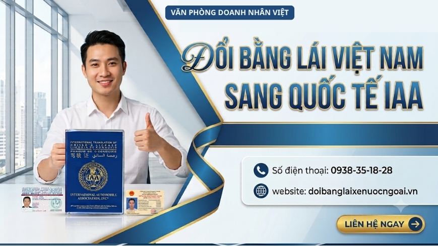 Đổi bằng lái Việt Nam sang quốc tế IAA