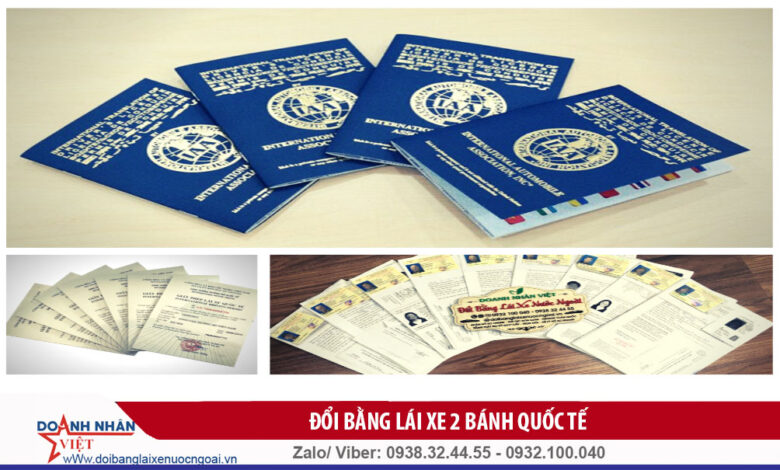 đổi bằng lái xe 2 bánh quốc tế