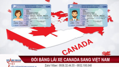 Đổi bằng lái xe Canada sang Việt Nam