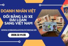 Đổi bằng lái xe Đài Loan sang Việt Nam hết bao nhiêu tiền