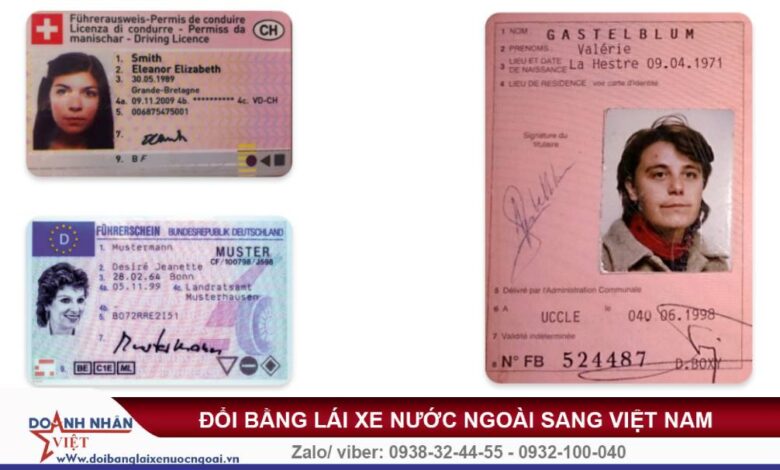 Đổi bằng lái xe Đức sang Việt Nam