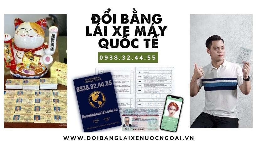 Đổi bằng lái xe máy quốc tế