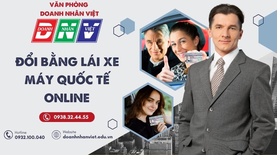 Đổi bằng lái xe máy quốc tế online