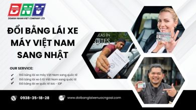 Đổi bằng lái xe máy Việt Nam sang Nhật