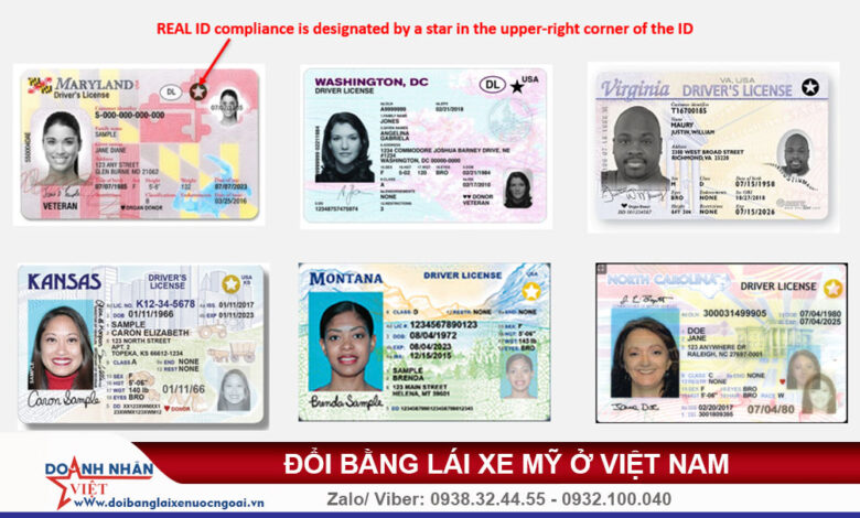 Đổi bằng lái xe Mỹ ở Việt Nam