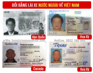 Đổi bằng lái xe nước ngoài sang Việt Nam