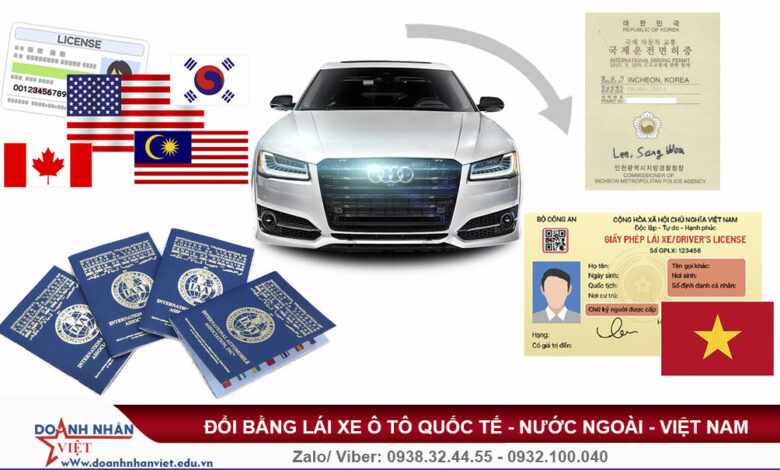 Đổi bằng lái xe ô tô