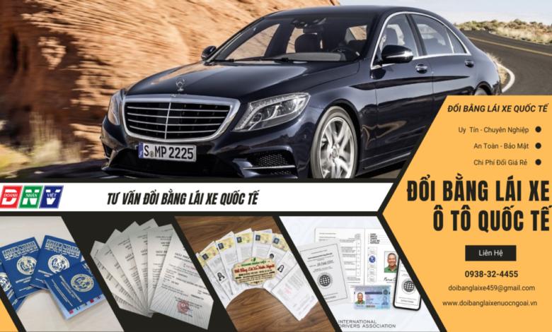 đổi bằng lái xe ô tô quốc tế