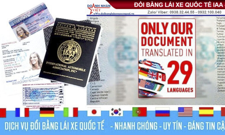 Đổi bằng lái xe quốc tế cần những gì