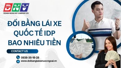 Đổi bằng lái xe quốc tế IDP bao nhiêu tiền