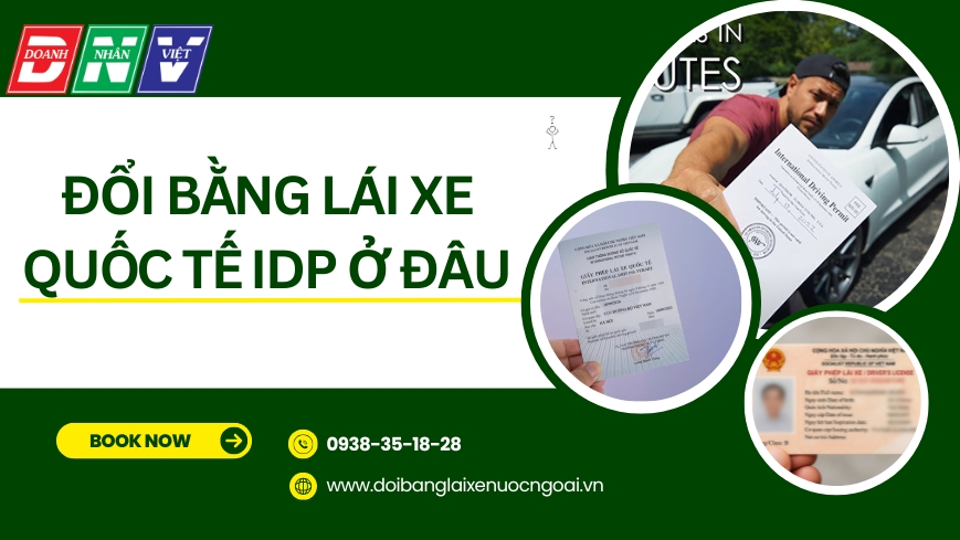 Đổi bằng lái xe quốc tế IDP ở đâu