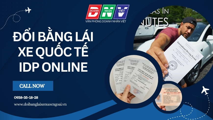Đổi bằng lái xe quốc tế IDP online