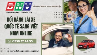 Đổi bằng lái xe quốc tế sang Việt Nam online